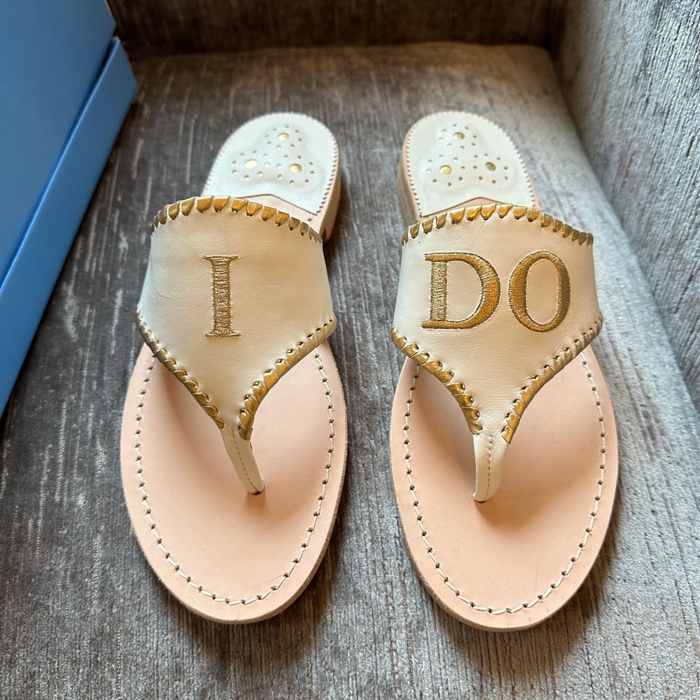 *never worn* Jack Rogers “I Do” Sandals